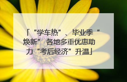 “学车热”、毕业季“焕新” 各地多重优惠助力“考后经济”升温