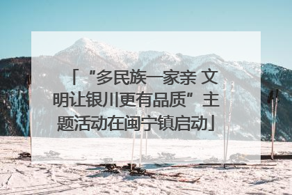 “多民族一家亲 文明让银川更有品质”主题活动在闽宁镇启动