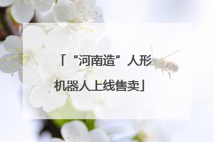 “河南造”人形机器人上线售卖