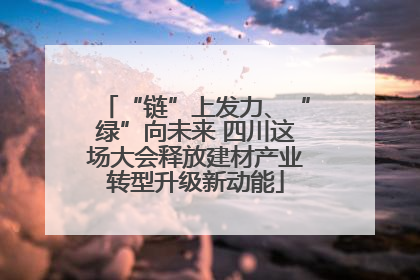 “链”上发力、“绿”向未来 四川这场大会释放建材产业转型升级新动能