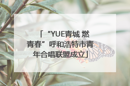 “YUE青城 燃青春”呼和浩特市青年合唱联盟成立