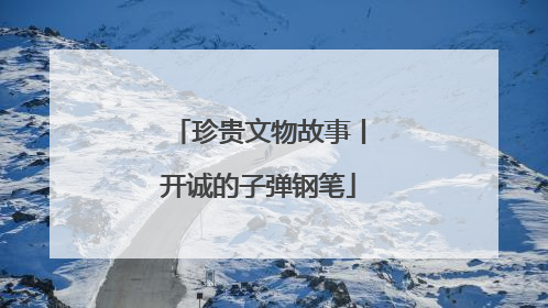 珍贵文物故事丨开诚的子弹钢笔