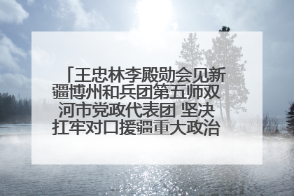 王忠林李殿勋会见新疆博州和兵团第五师双河市党政代表团 坚决扛牢对口援疆重大政治责任 推动双方实现优势互补务实合作