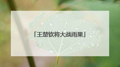 王楚钦将大战雨果