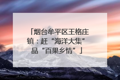 烟台牟平区王格庄镇：赶“海洋大集” 品“百果乡情”