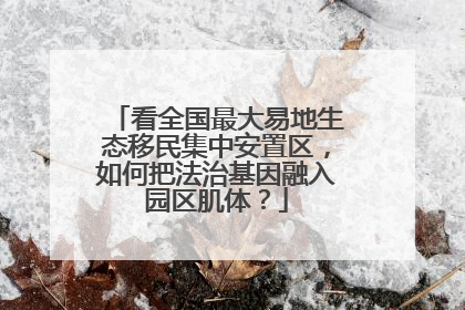 看全国最大易地生态移民集中安置区，如何把法治基因融入园区肌体？