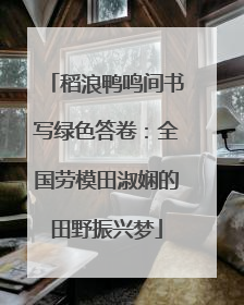 稻浪鸭鸣间书写绿色答卷：全国劳模田淑娴的田野振兴梦