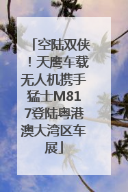 空陆双侠！天鹰车载无人机携手猛士M817登陆粤港澳大湾区车展