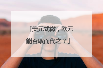 美元式微，欧元能否取而代之？