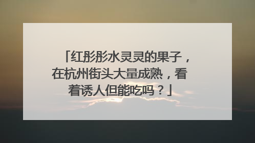 红彤彤水灵灵的果子，在杭州街头大量成熟，看着诱人但能吃吗？