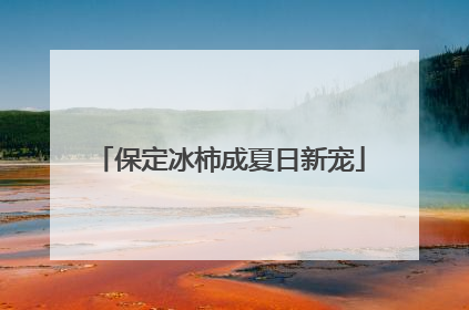 保定冰柿成夏日新宠