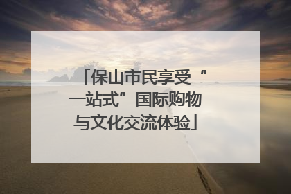 保山市民享受“一站式”国际购物与文化交流体验