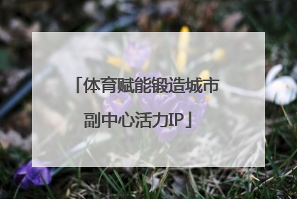 体育赋能锻造城市副中心活力IP