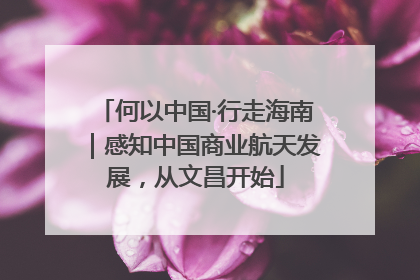 何以中国·行走海南｜感知中国商业航天发展，从文昌开始