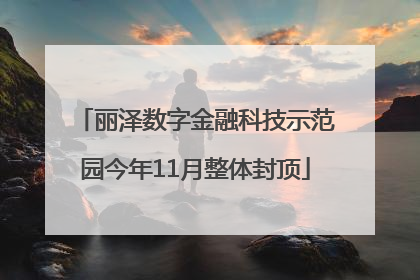 丽泽数字金融科技示范园今年11月整体封顶