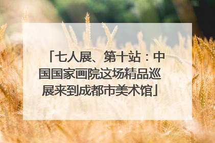 七人展、第十站：中国国家画院这场精品巡展来到成都市美术馆