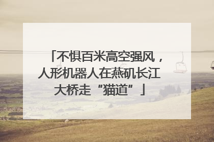 不惧百米高空强风，人形机器人在燕矶长江大桥走“猫道”