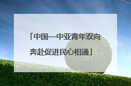 中国—中亚青年双向奔赴促进民心相通