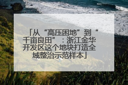 从“高压困地”到“千亩良田”：浙江金华开发区这个地块打造全域整治示范样本