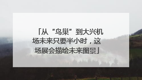 从“鸟巢”到大兴机场未来只要半小时，这场展会描绘未来图景