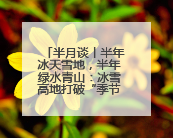 半月谈丨半年冰天雪地，半年绿水青山：冰雪高地打破“季节限定”