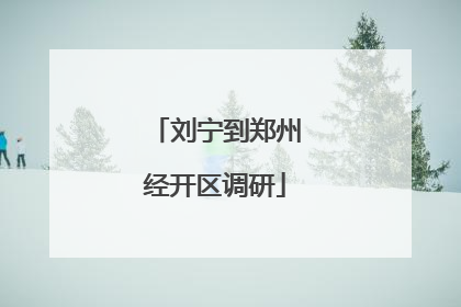 刘宁到郑州经开区调研