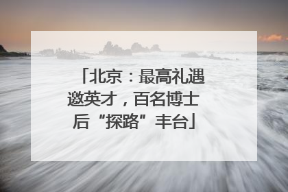 北京：最高礼遇邀英才，百名博士后“探路”丰台