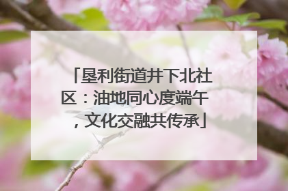 垦利街道井下北社区：油地同心度端午，文化交融共传承