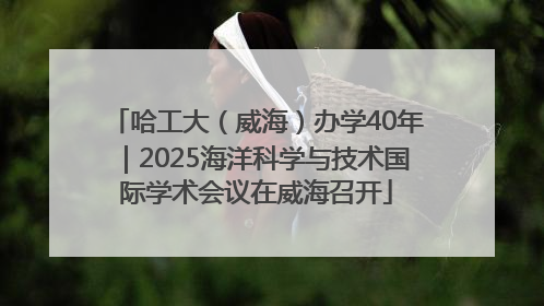 哈工大（威海）办学40年｜2025海洋科学与技术国际学术会议在威海召开