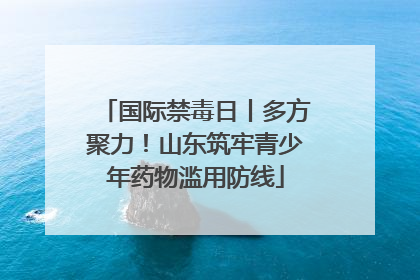 国际禁毒日丨多方聚力！山东筑牢青少年药物滥用防线