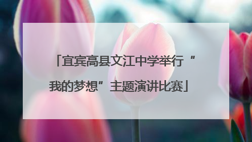 宜宾高县文江中学举行“我的梦想”主题演讲比赛