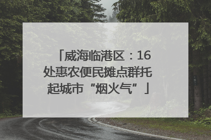 威海临港区：16处惠农便民摊点群托起城市“烟火气”