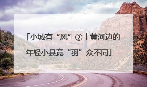 小城有“风”②丨黄河边的年轻小县竟“羽”众不同