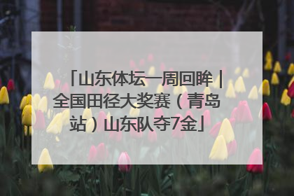 山东体坛一周回眸｜全国田径大奖赛（青岛站）山东队夺7金
