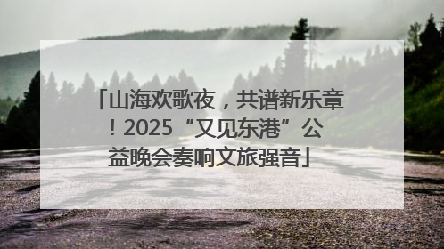 山海欢歌夜，共谱新乐章！2025“又见东港”公益晚会奏响文旅强音