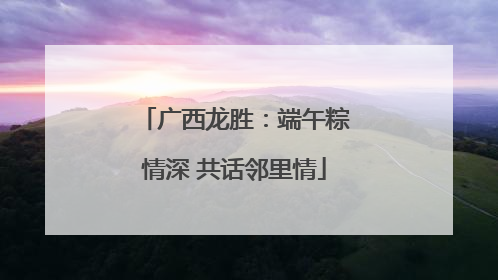 广西龙胜：端午粽情深 共话邻里情