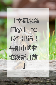 幸福来敲门⑤丨“C位”出道！岳阳市博物馆焕新开放
