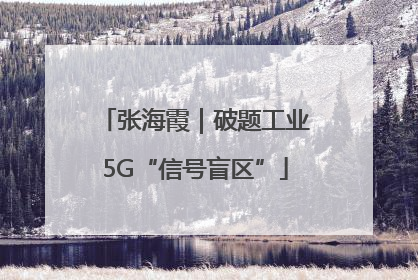 张海霞｜破题工业5G“信号盲区”