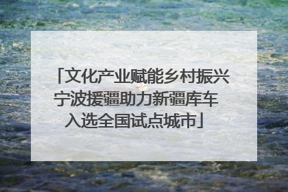 文化产业赋能乡村振兴 宁波援疆助力新疆库车入选全国试点城市