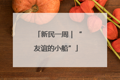 新民一周｜“友谊的小船”
