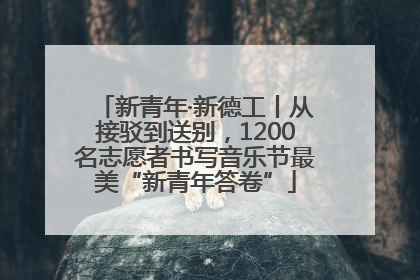 新青年·新德工丨从接驳到送别，1200名志愿者书写音乐节最美“新青年答卷”