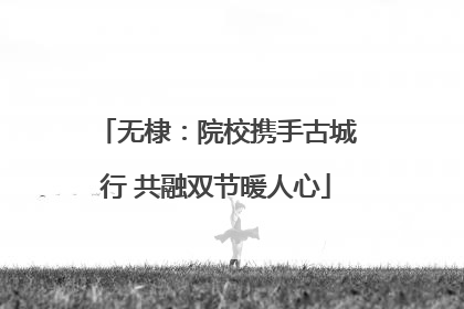 无棣：院校携手古城行 共融双节暖人心