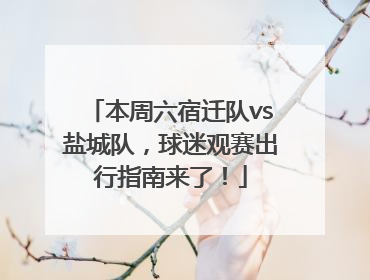 本周六宿迁队vs盐城队，球迷观赛出行指南来了！