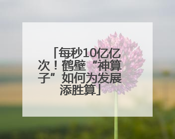 每秒10亿亿次！鹤壁“神算子”如何为发展添胜算