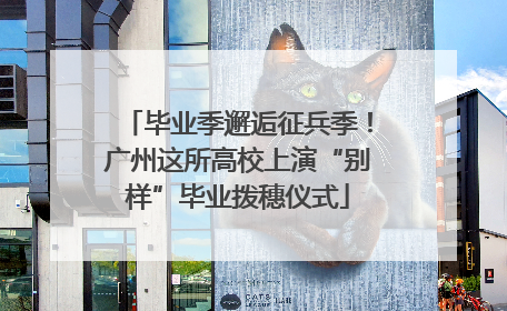 毕业季邂逅征兵季！广州这所高校上演“别样”毕业拨穗仪式