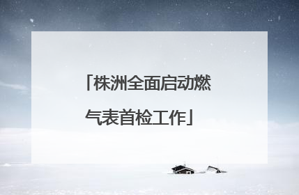 株洲全面启动燃气表首检工作
