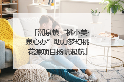 潮泉镇“桃小美·泉心办”助力梦幻桃花源项目扬帆起航
