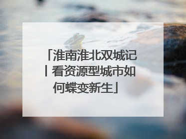 淮南淮北双城记丨看资源型城市如何蝶变新生