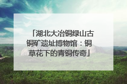 湖北大冶铜绿山古铜矿遗址博物馆：铜草花下的青铜传奇
