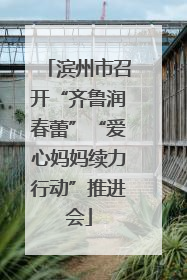 滨州市召开“齐鲁润春蕾”“爱心妈妈续力行动”推进会